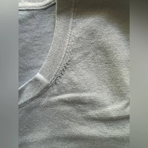 PENDELTON light blue silk , nylon , cotton sweater tank top PL - Picture 4 of 9